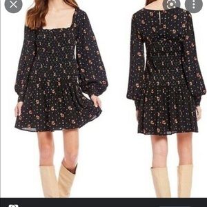 Free People Two Faces Print Mini Dress size small